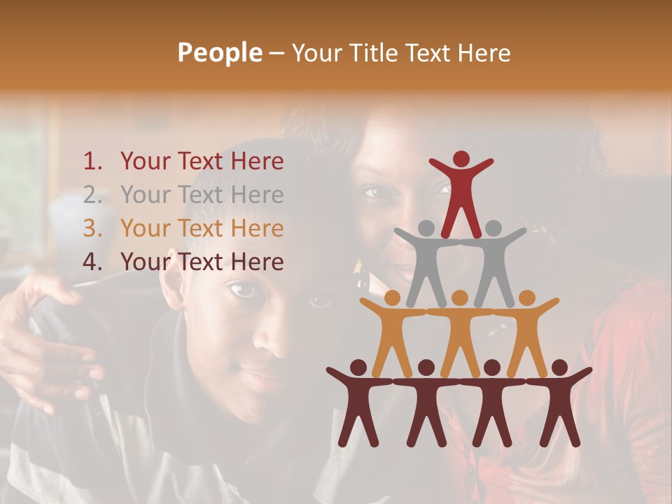 Woman Love Handsome PowerPoint Template