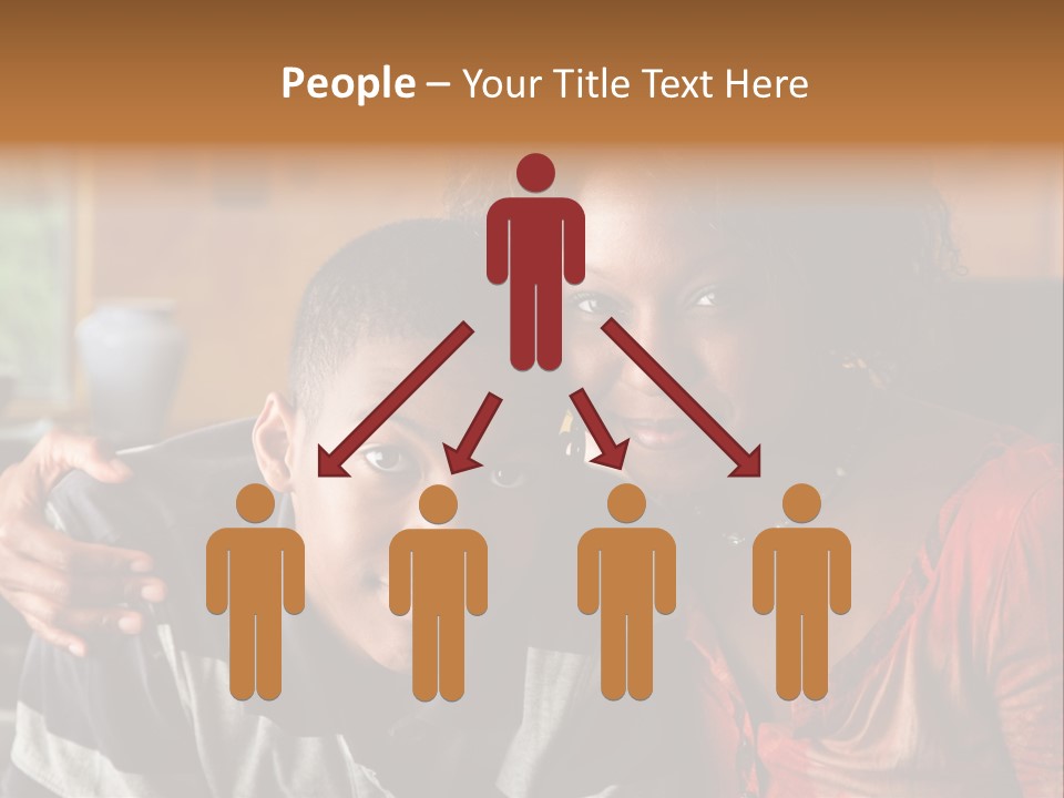 Woman Love Handsome PowerPoint Template