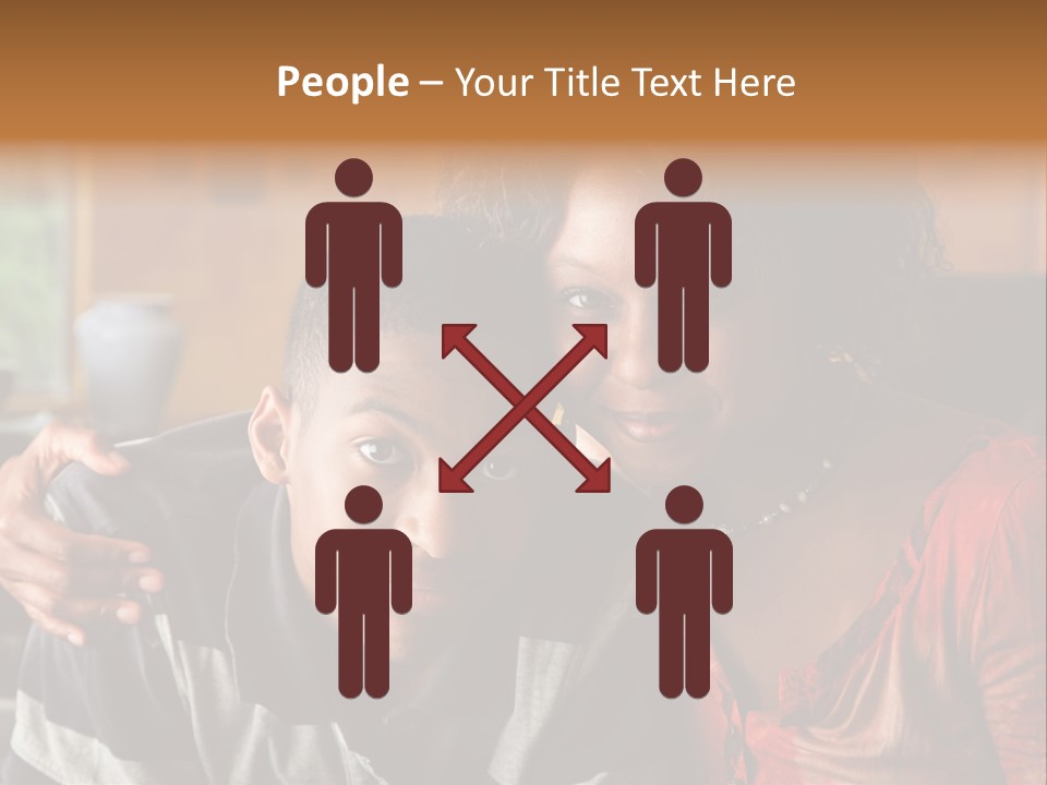 Woman Love Handsome PowerPoint Template