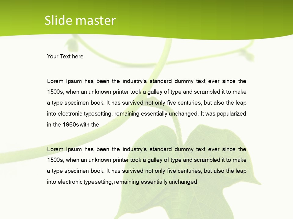 Nature Color Nobody PowerPoint Template