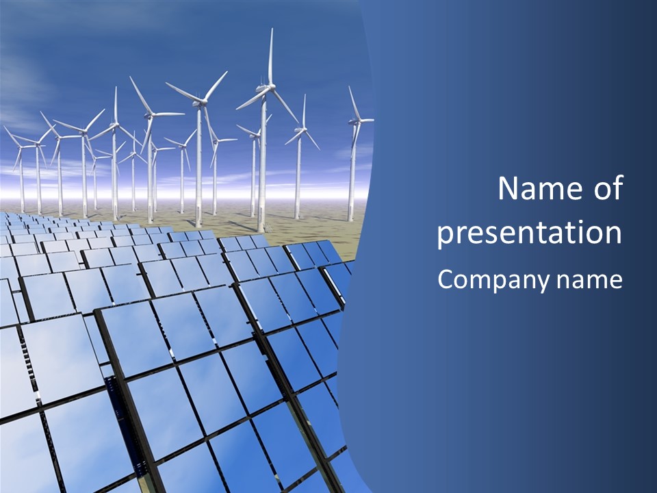 Desert Wind Panels PowerPoint Template