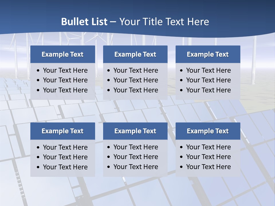 Desert Wind Panels PowerPoint Template