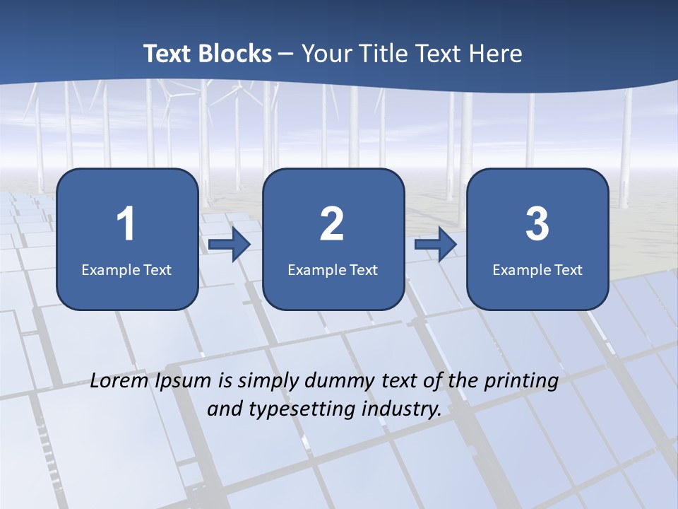 Desert Wind Panels PowerPoint Template