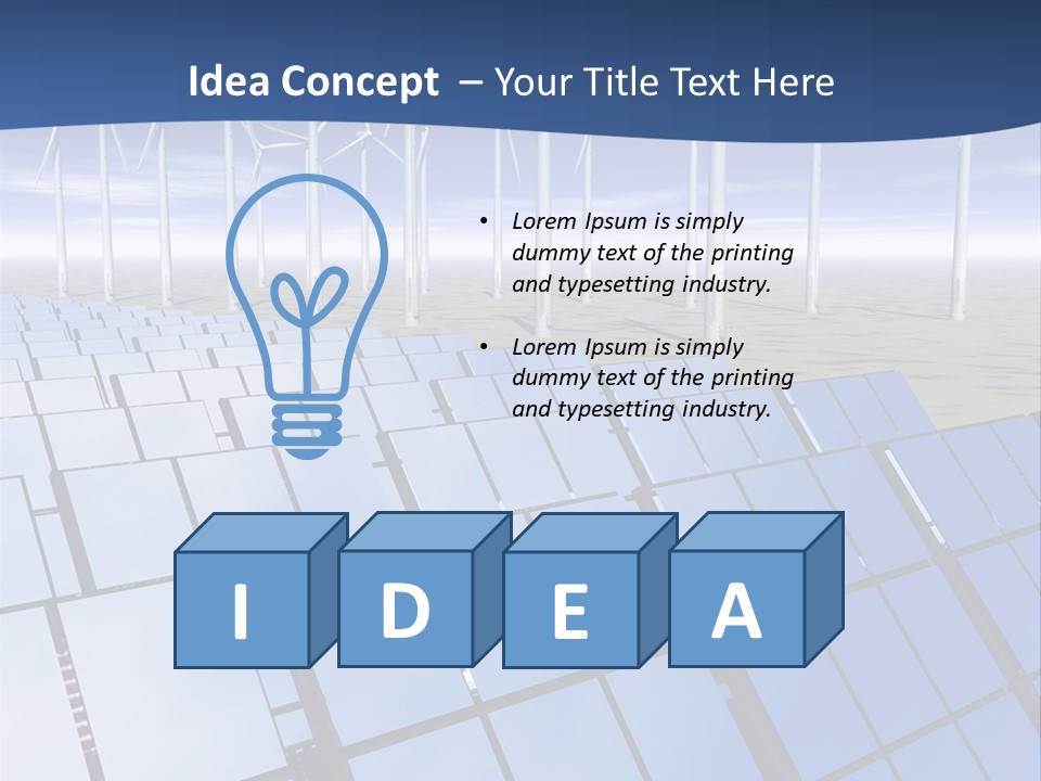 Desert Wind Panels PowerPoint Template
