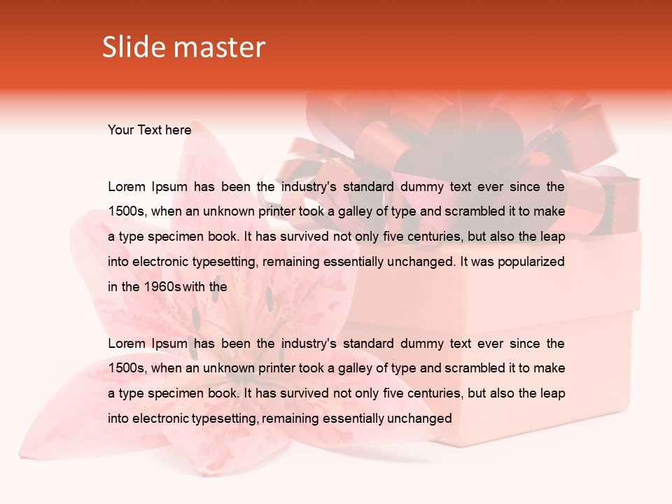 Isolated Color Sparse PowerPoint Template