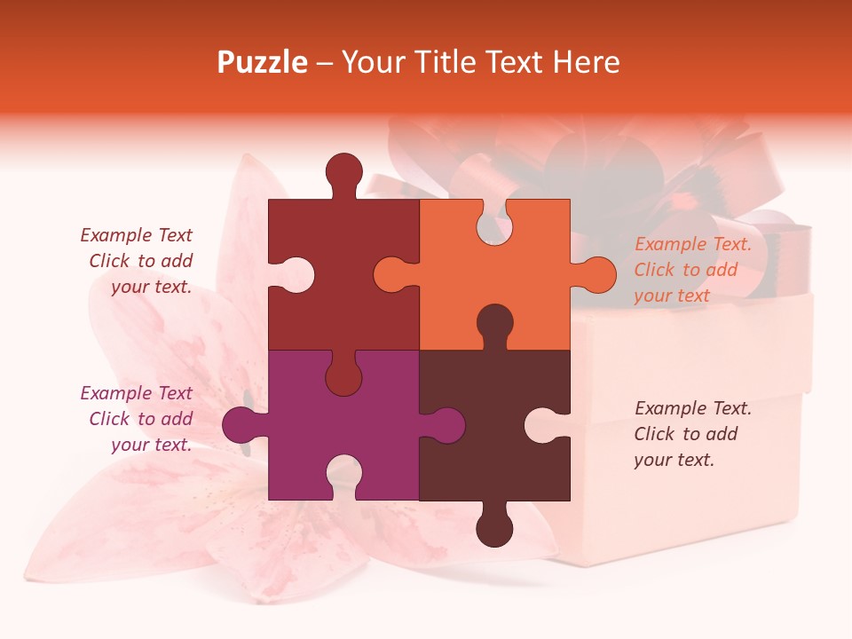 Isolated Color Sparse PowerPoint Template