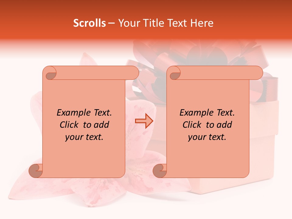 Isolated Color Sparse PowerPoint Template