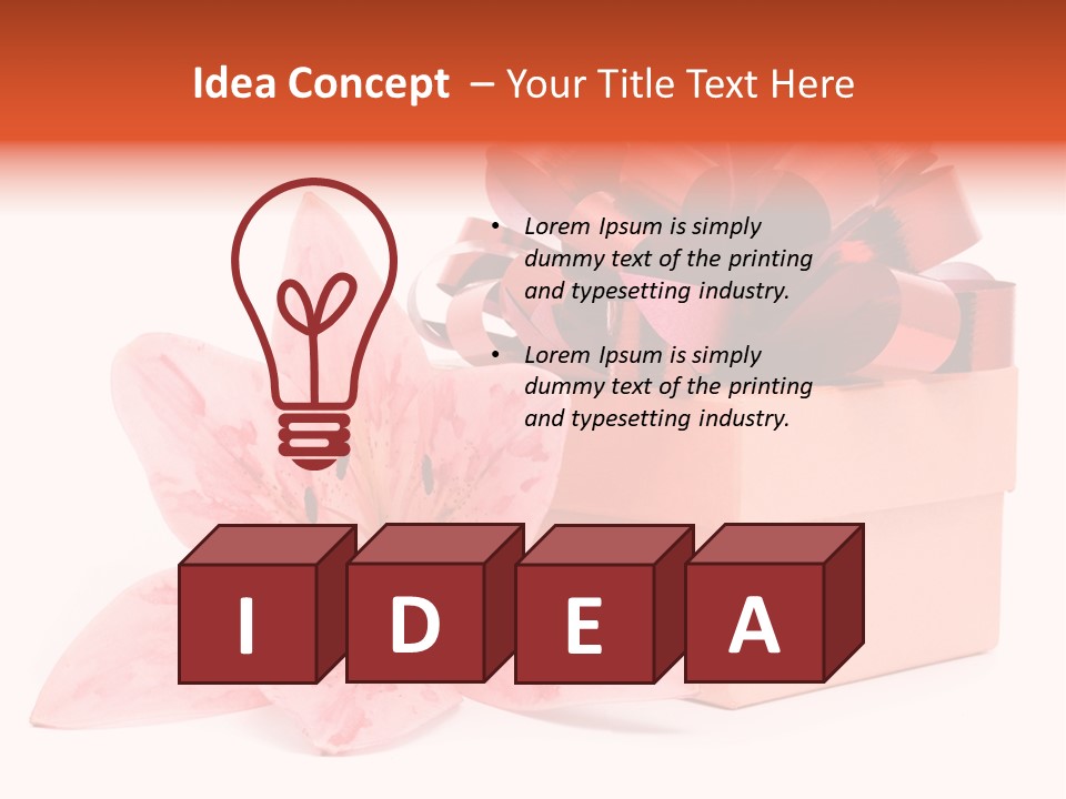 Isolated Color Sparse PowerPoint Template