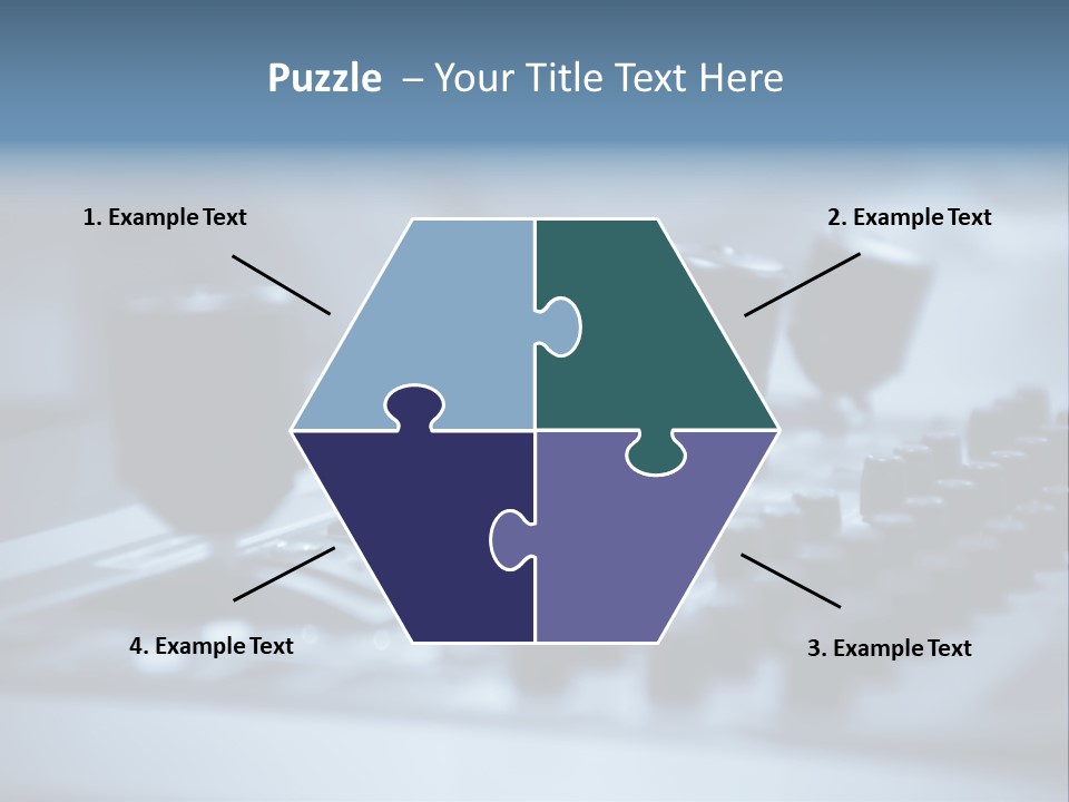 A Sound Board With Three Black Knobs On It PowerPoint Template