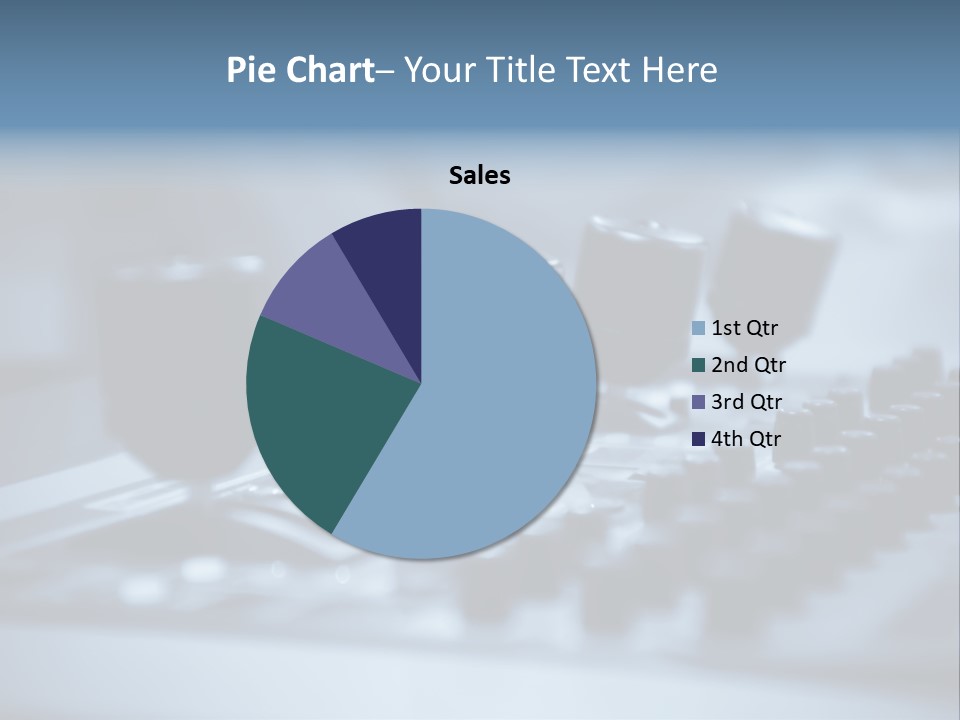 A Sound Board With Three Black Knobs On It PowerPoint Template