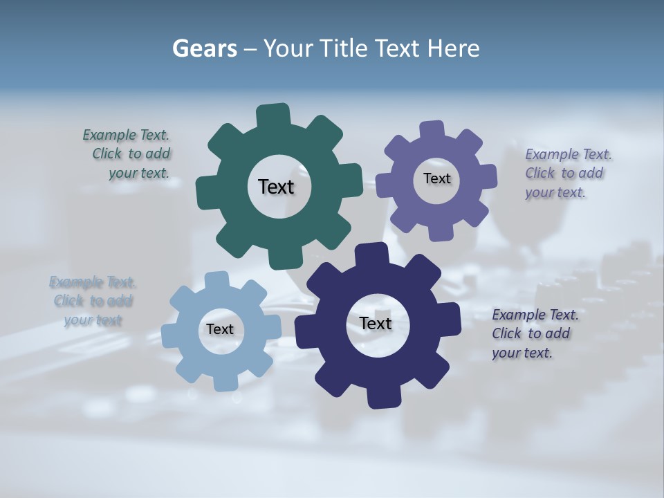 A Sound Board With Three Black Knobs On It PowerPoint Template