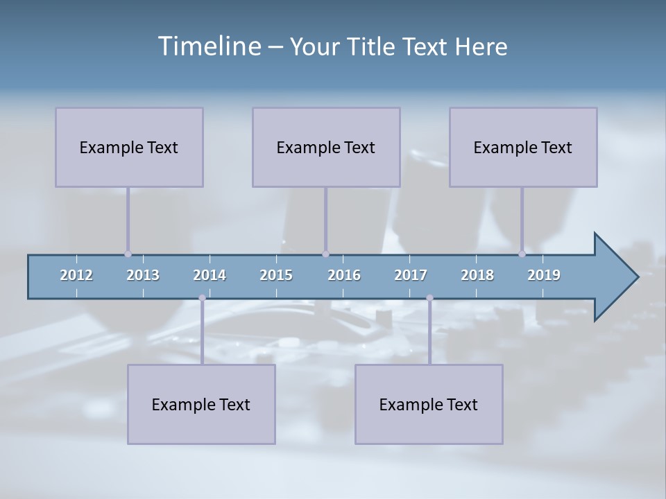 A Sound Board With Three Black Knobs On It PowerPoint Template