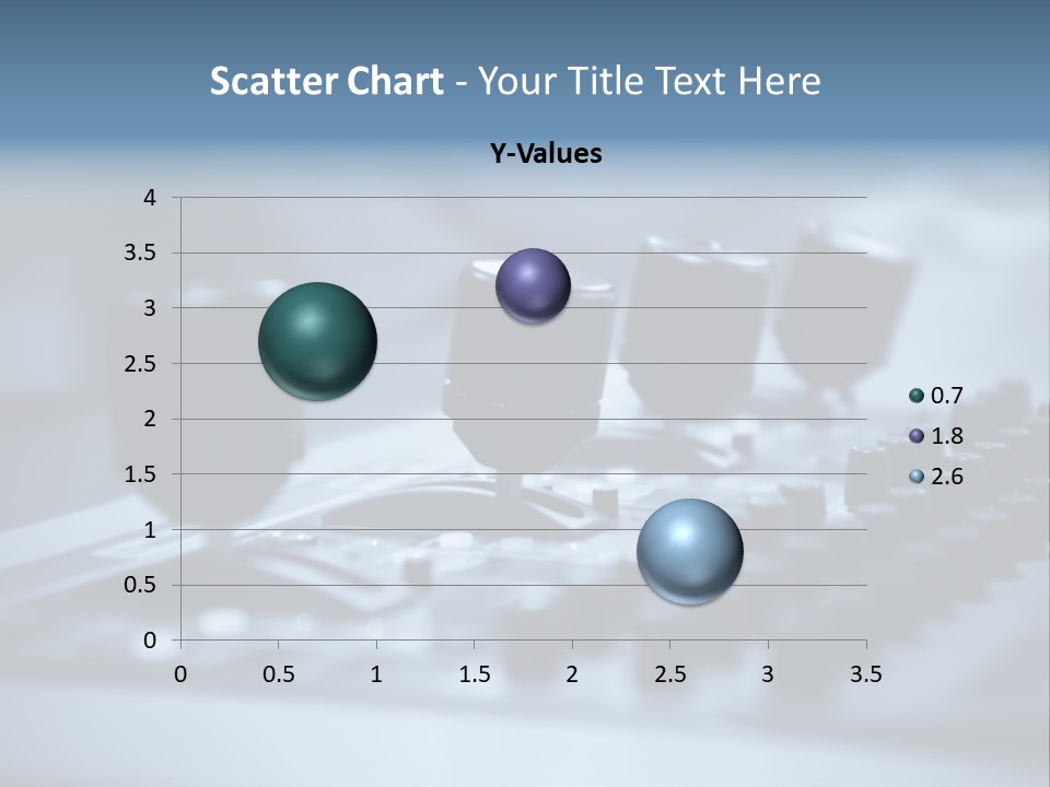 A Sound Board With Three Black Knobs On It PowerPoint Template