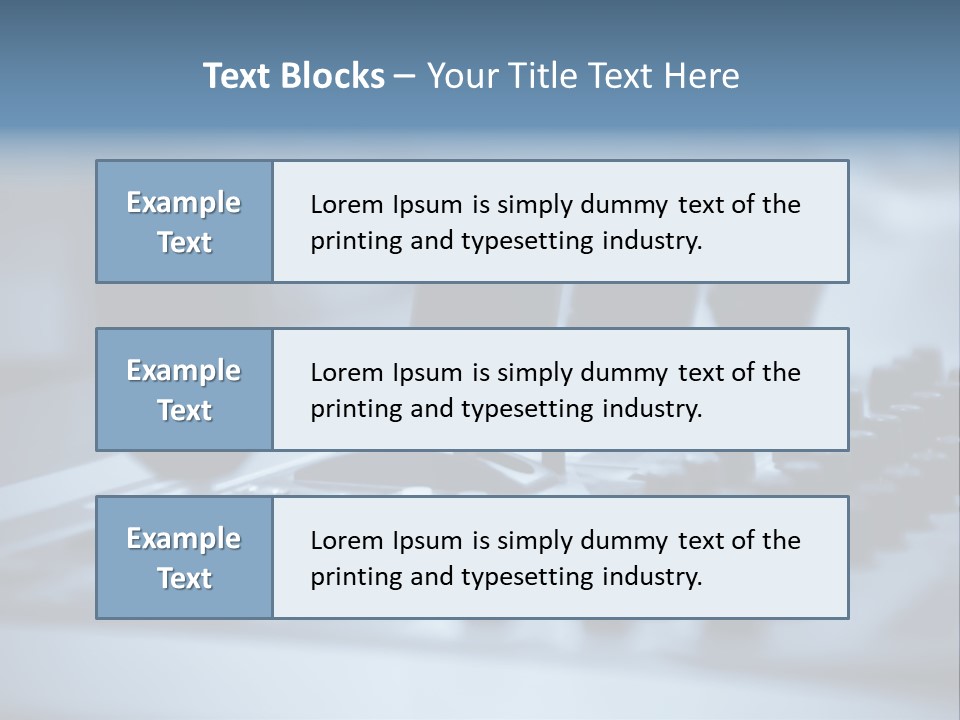 A Sound Board With Three Black Knobs On It PowerPoint Template