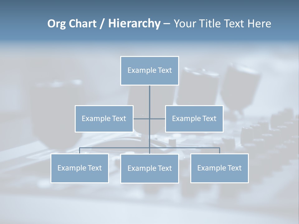 A Sound Board With Three Black Knobs On It PowerPoint Template