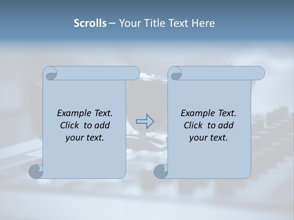 A Sound Board With Three Black Knobs On It PowerPoint Template