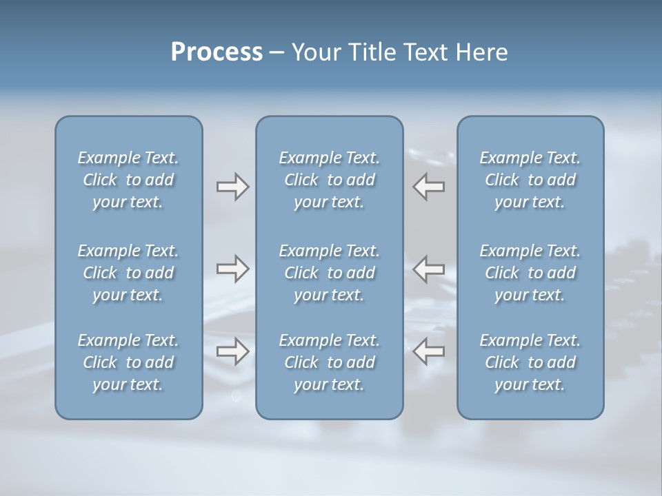 A Sound Board With Three Black Knobs On It PowerPoint Template