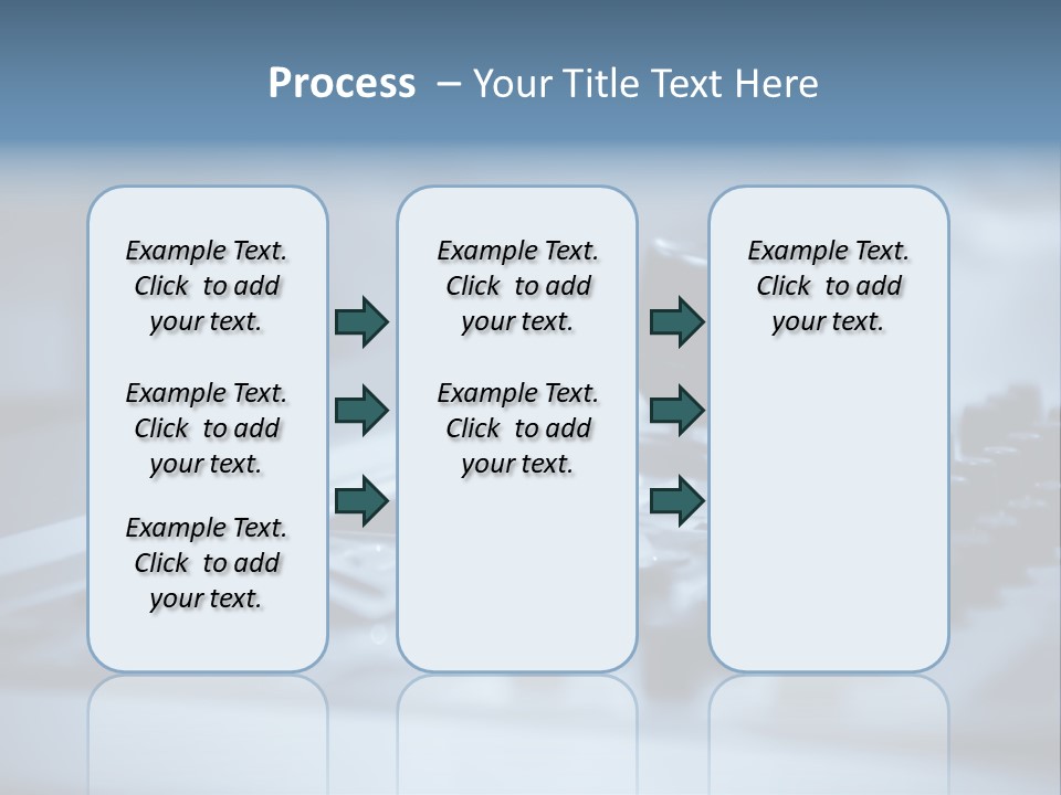 A Sound Board With Three Black Knobs On It PowerPoint Template
