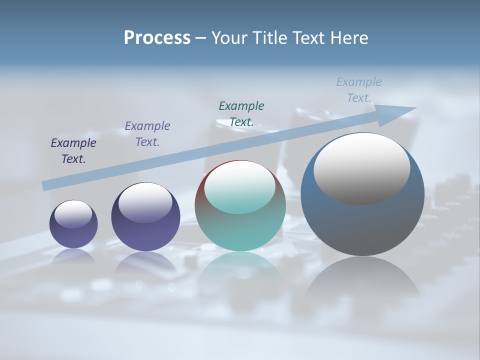 A Sound Board With Three Black Knobs On It PowerPoint Template