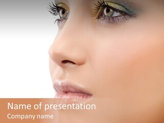 Beautiful Lady Background PowerPoint Template