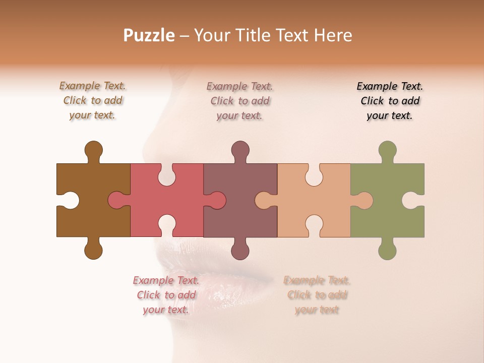 Beautiful Lady Background PowerPoint Template