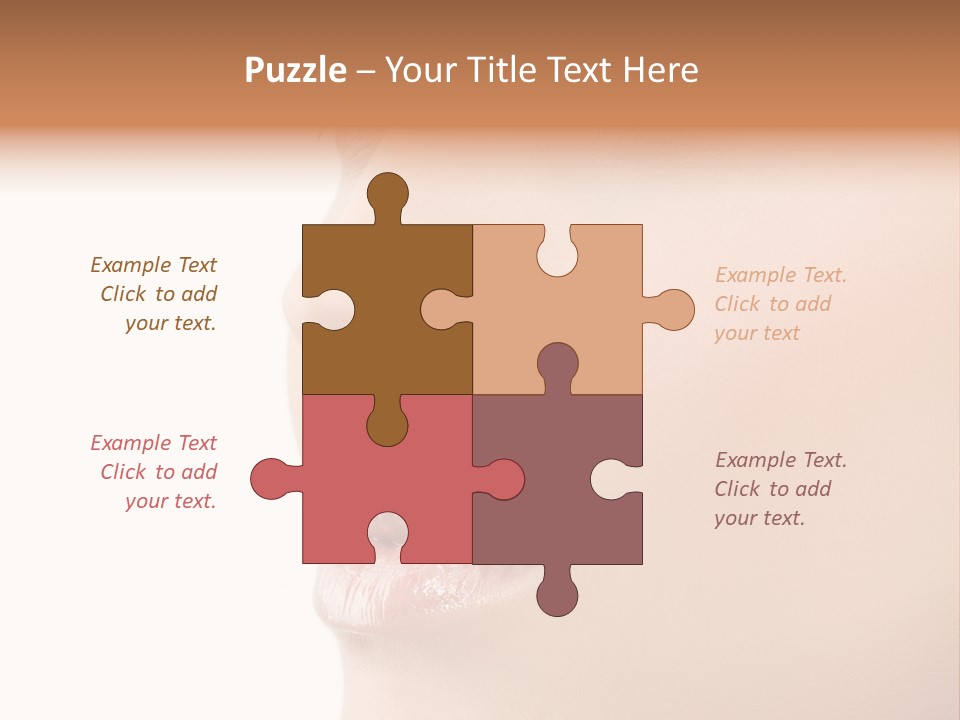 Beautiful Lady Background PowerPoint Template