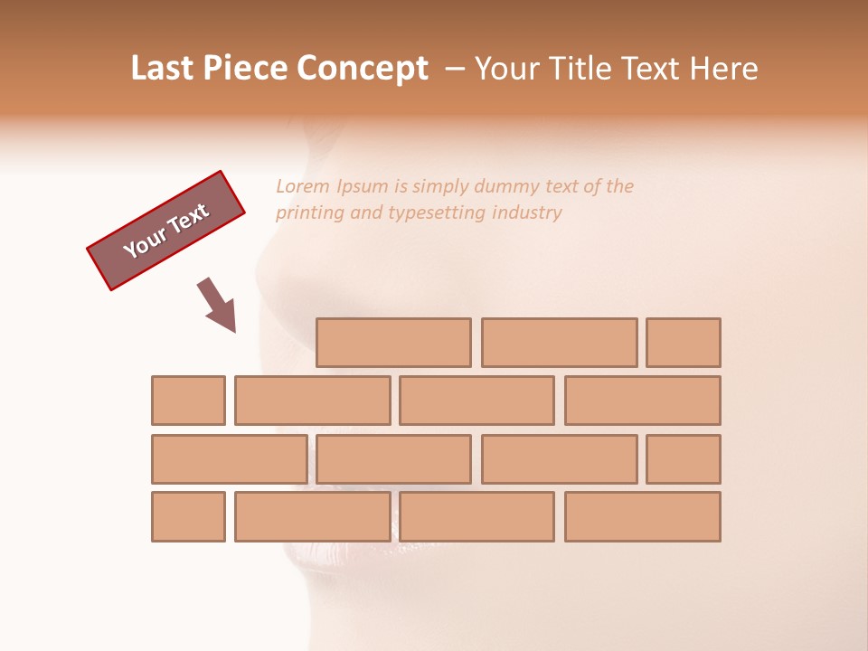Beautiful Lady Background PowerPoint Template