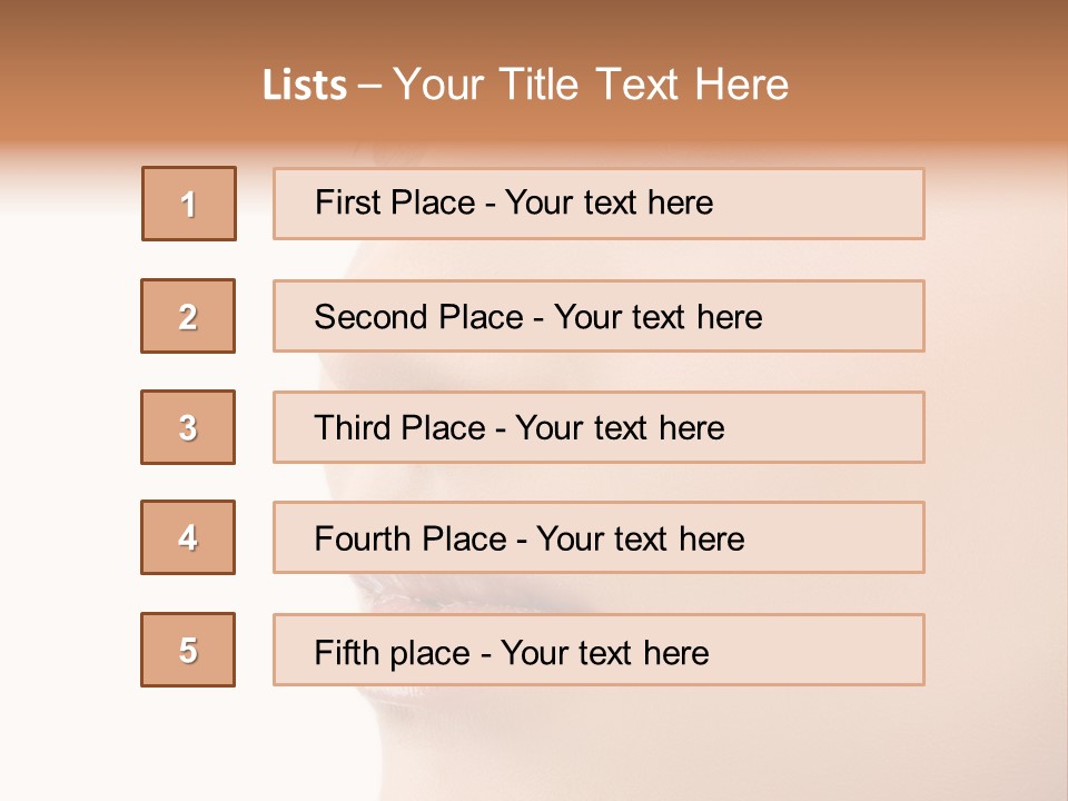 Beautiful Lady Background PowerPoint Template
