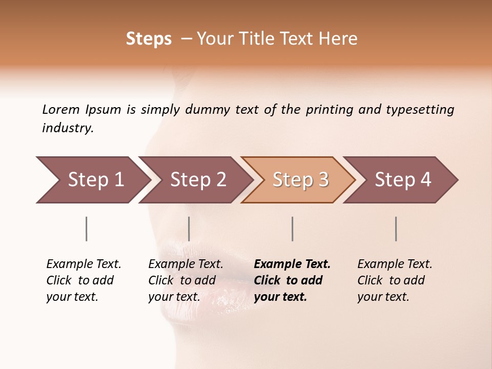 Beautiful Lady Background PowerPoint Template