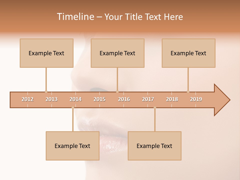 Beautiful Lady Background PowerPoint Template