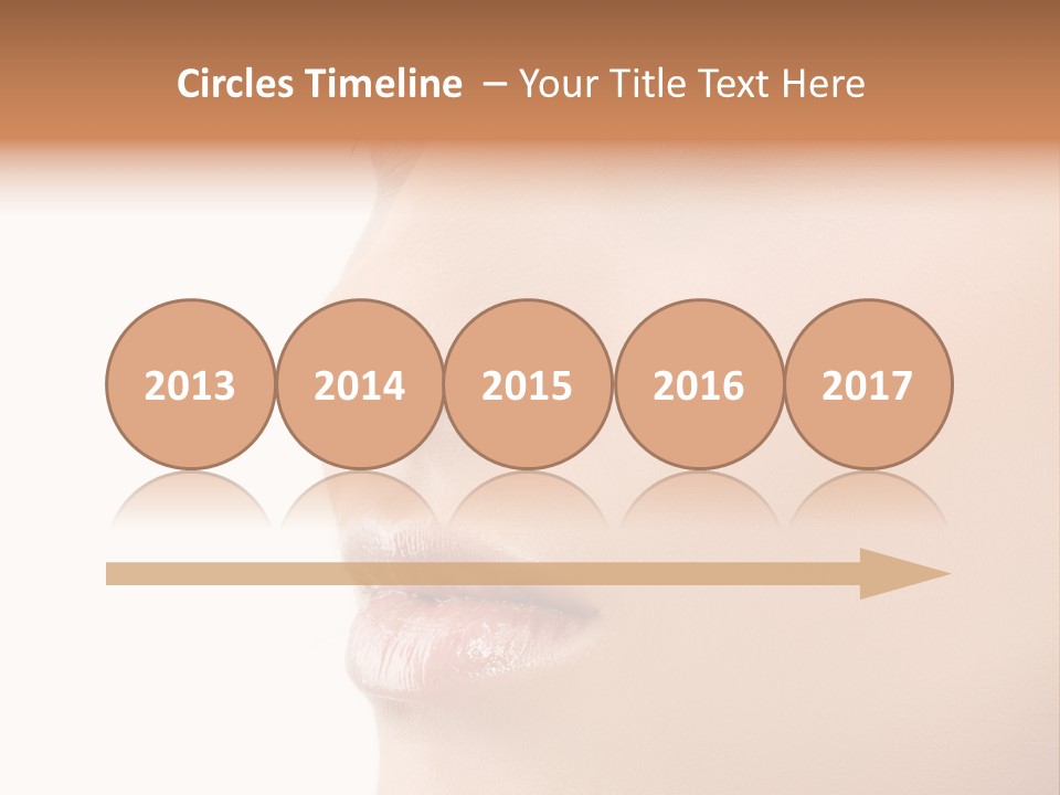 Beautiful Lady Background PowerPoint Template