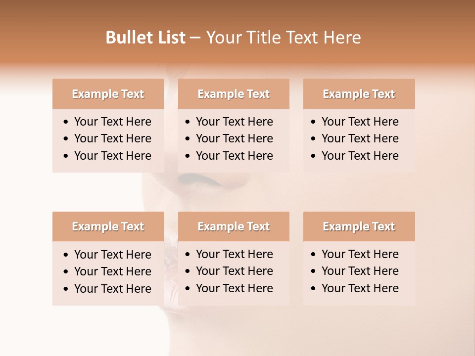 Beautiful Lady Background PowerPoint Template