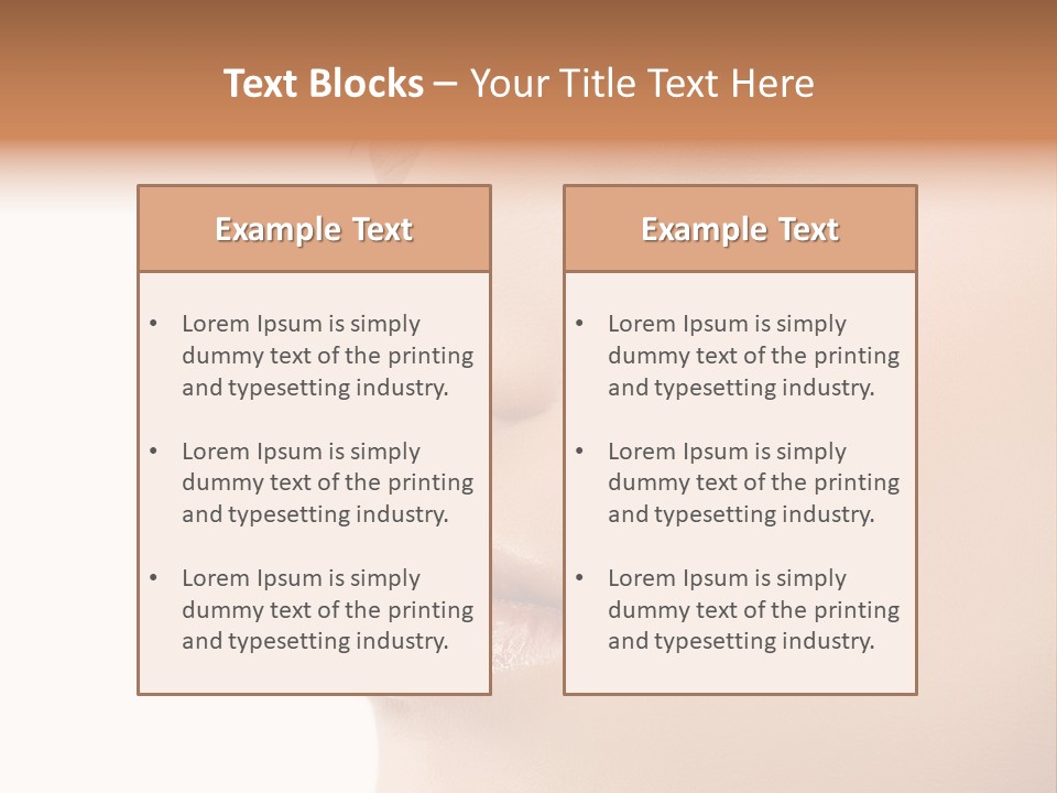 Beautiful Lady Background PowerPoint Template