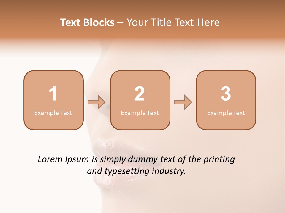 Beautiful Lady Background PowerPoint Template