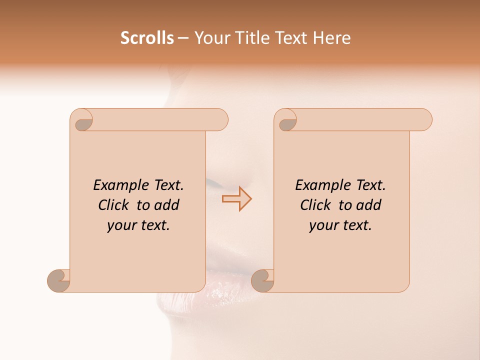 Beautiful Lady Background PowerPoint Template