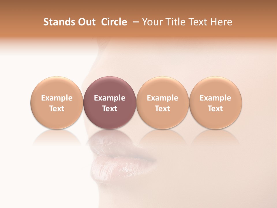 Beautiful Lady Background PowerPoint Template