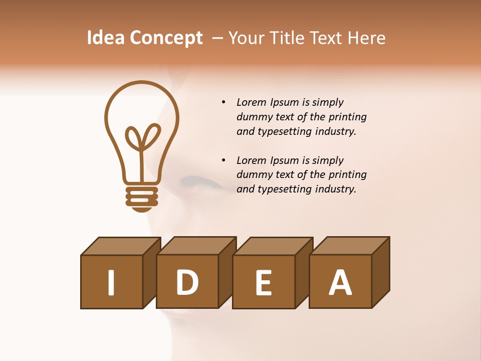 Beautiful Lady Background PowerPoint Template