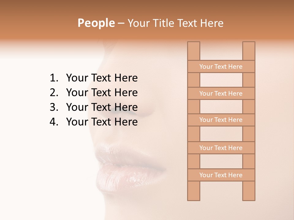 Beautiful Lady Background PowerPoint Template