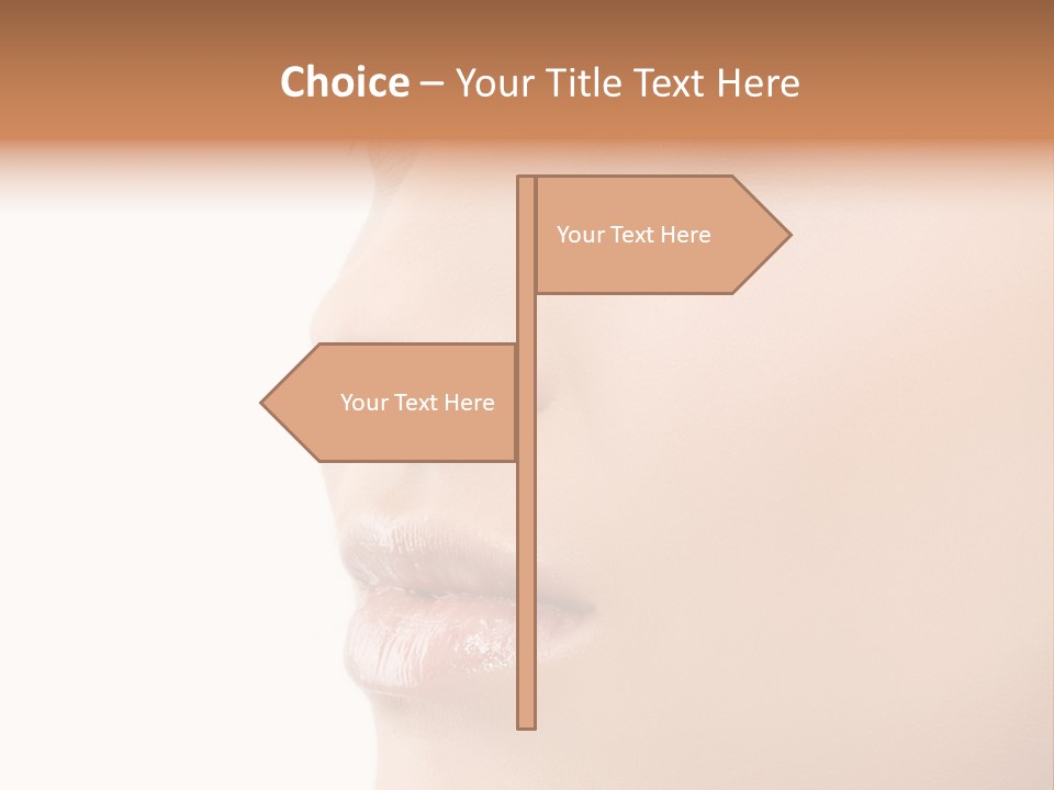 Beautiful Lady Background PowerPoint Template