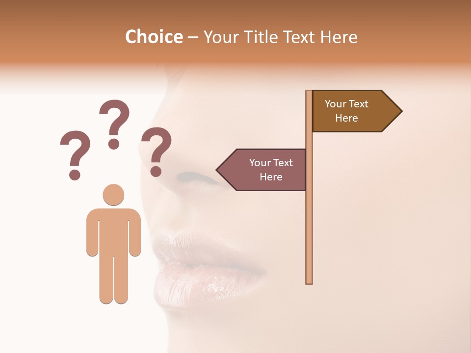 Beautiful Lady Background PowerPoint Template