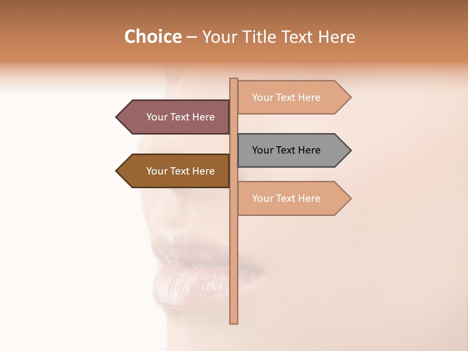 Beautiful Lady Background PowerPoint Template