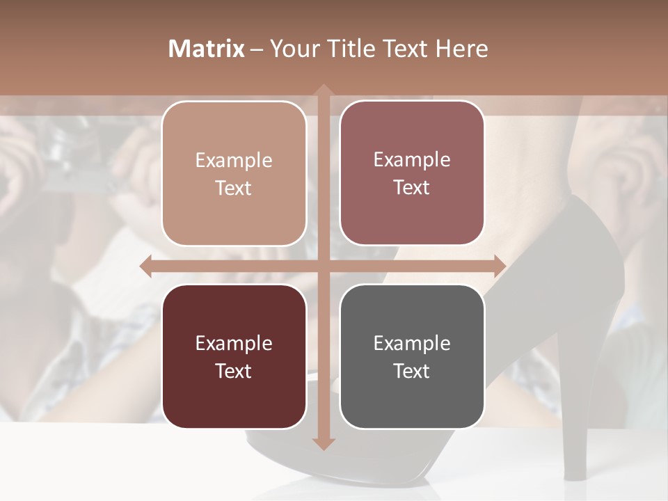 People Dress Catwalk PowerPoint Template