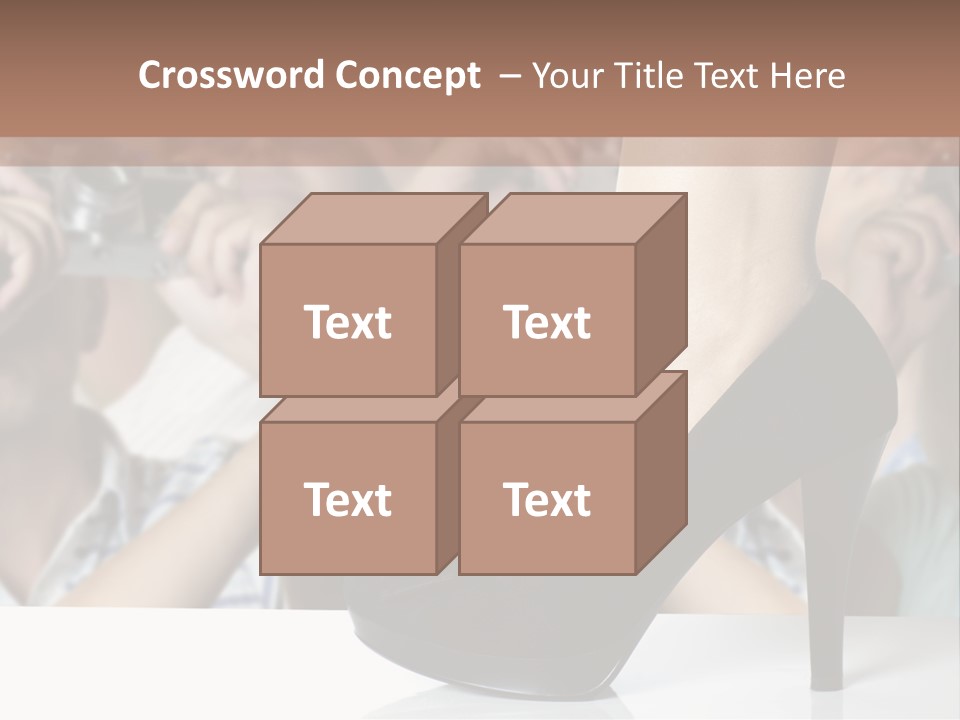 People Dress Catwalk PowerPoint Template