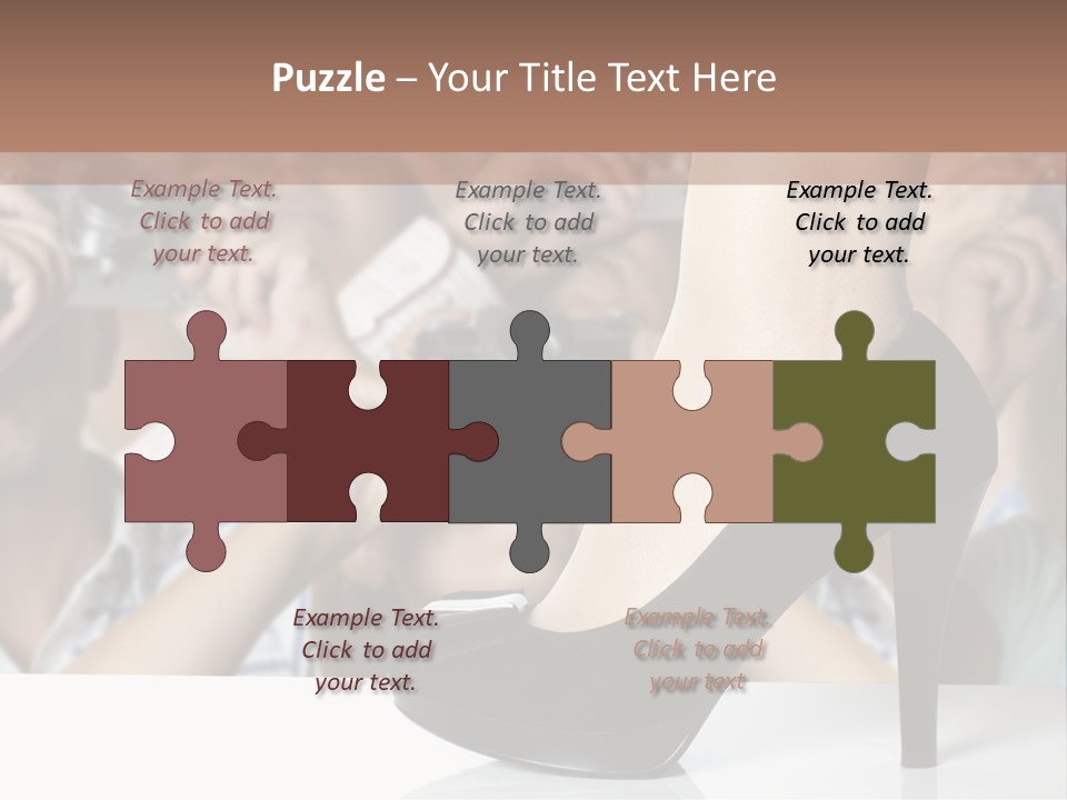 People Dress Catwalk PowerPoint Template