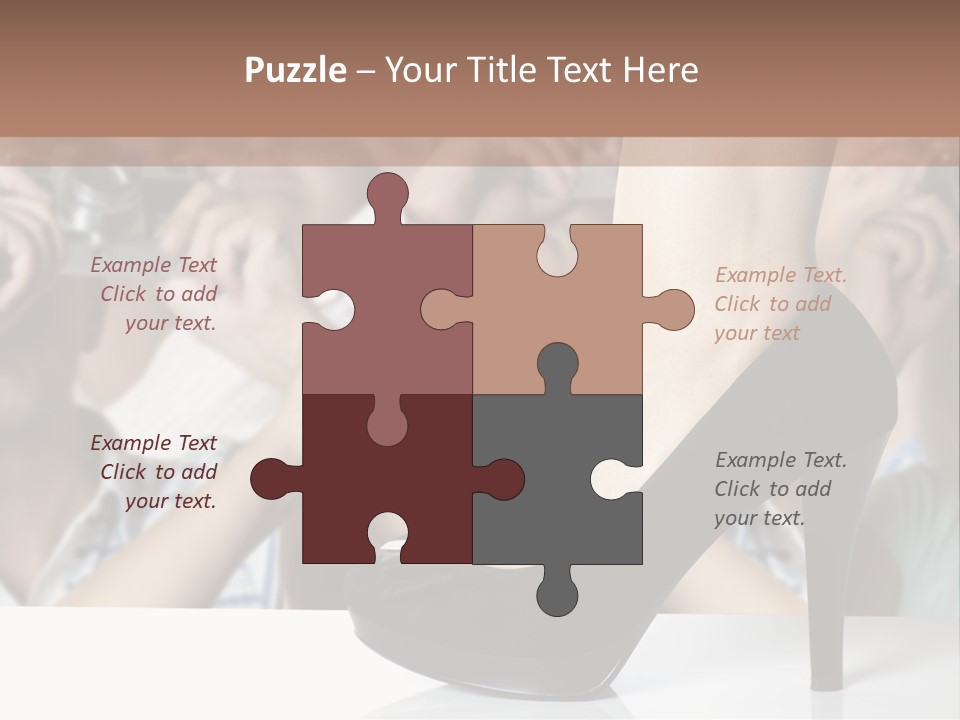 People Dress Catwalk PowerPoint Template