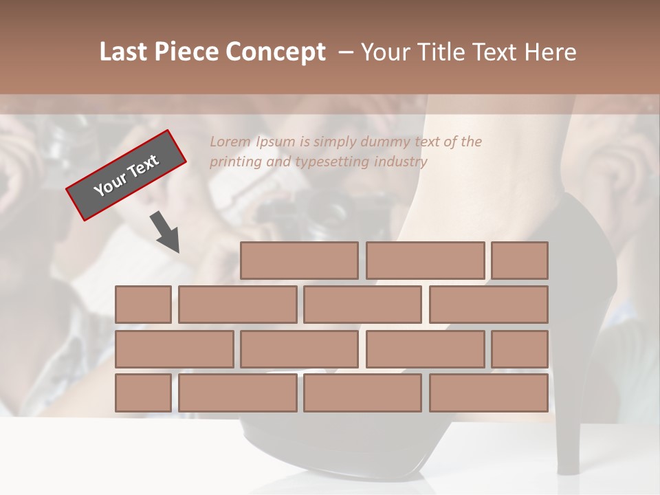 People Dress Catwalk PowerPoint Template