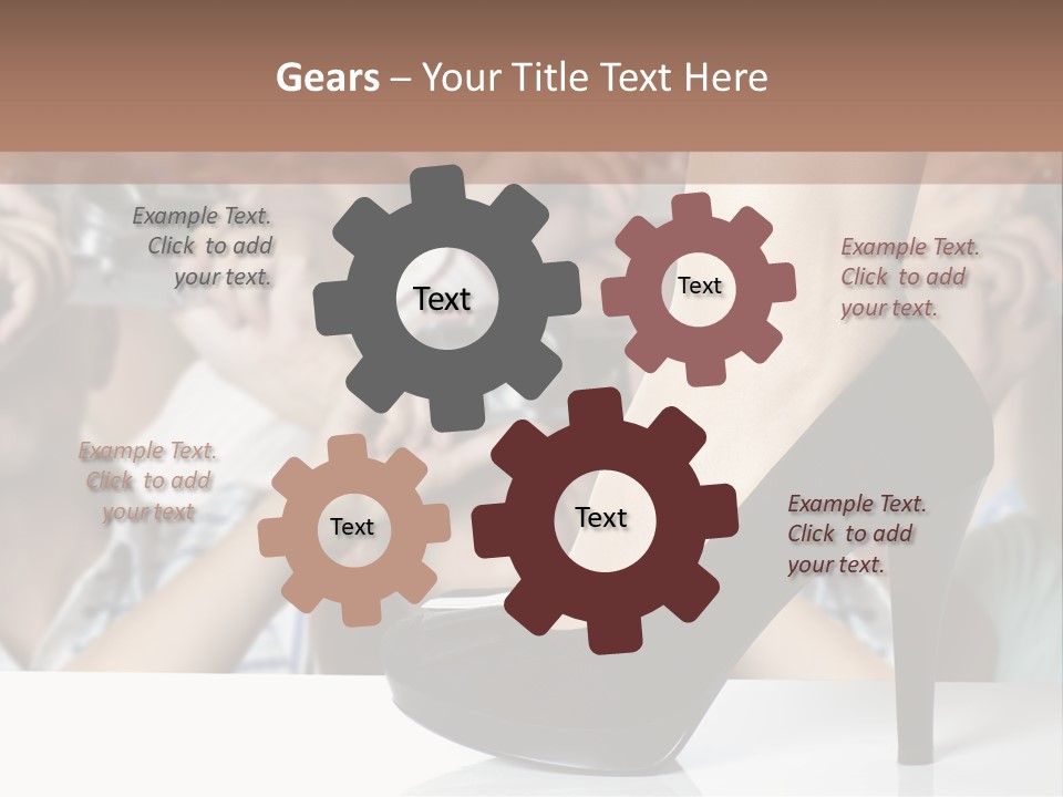 People Dress Catwalk PowerPoint Template