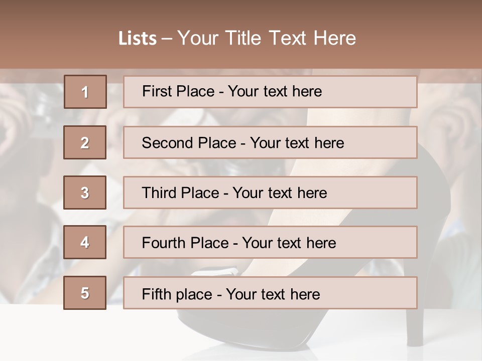People Dress Catwalk PowerPoint Template