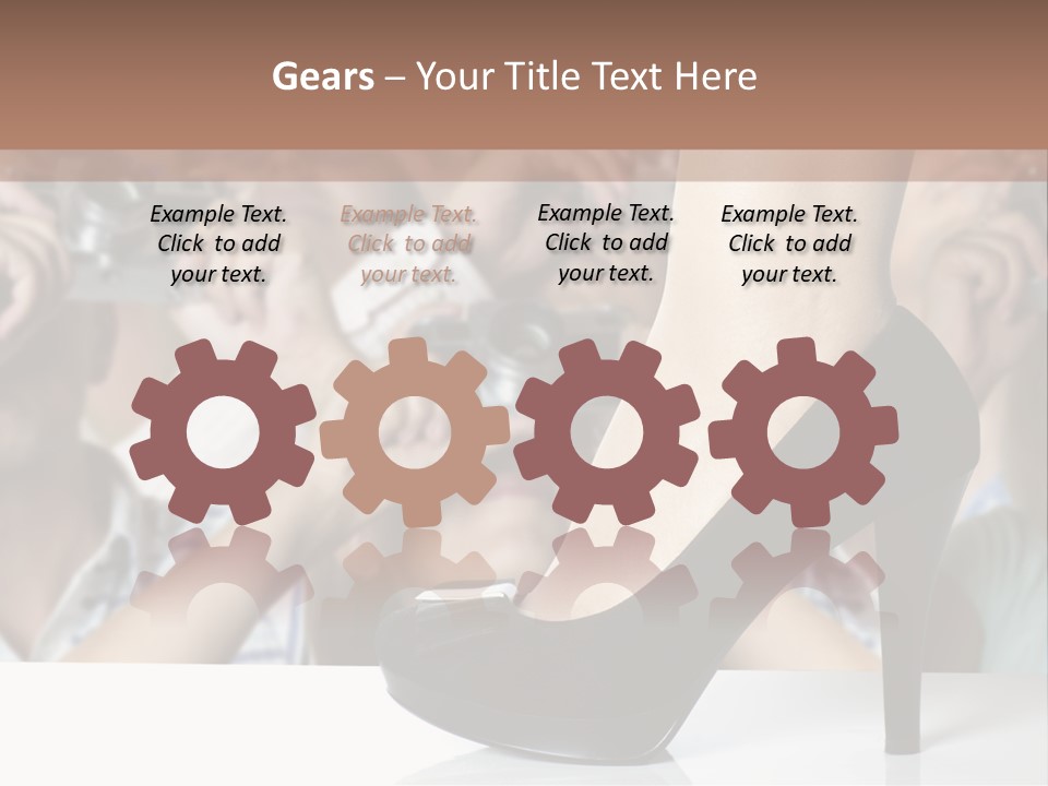 People Dress Catwalk PowerPoint Template