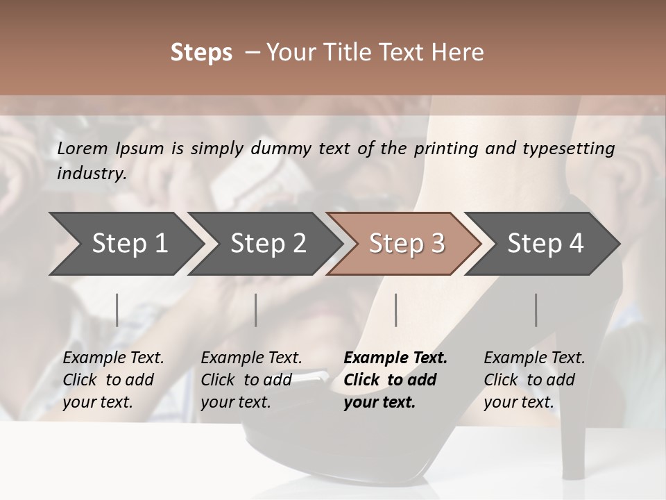 People Dress Catwalk PowerPoint Template
